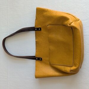 Portland Leather Mustard Yellow Tote Bag Shoulder Bag